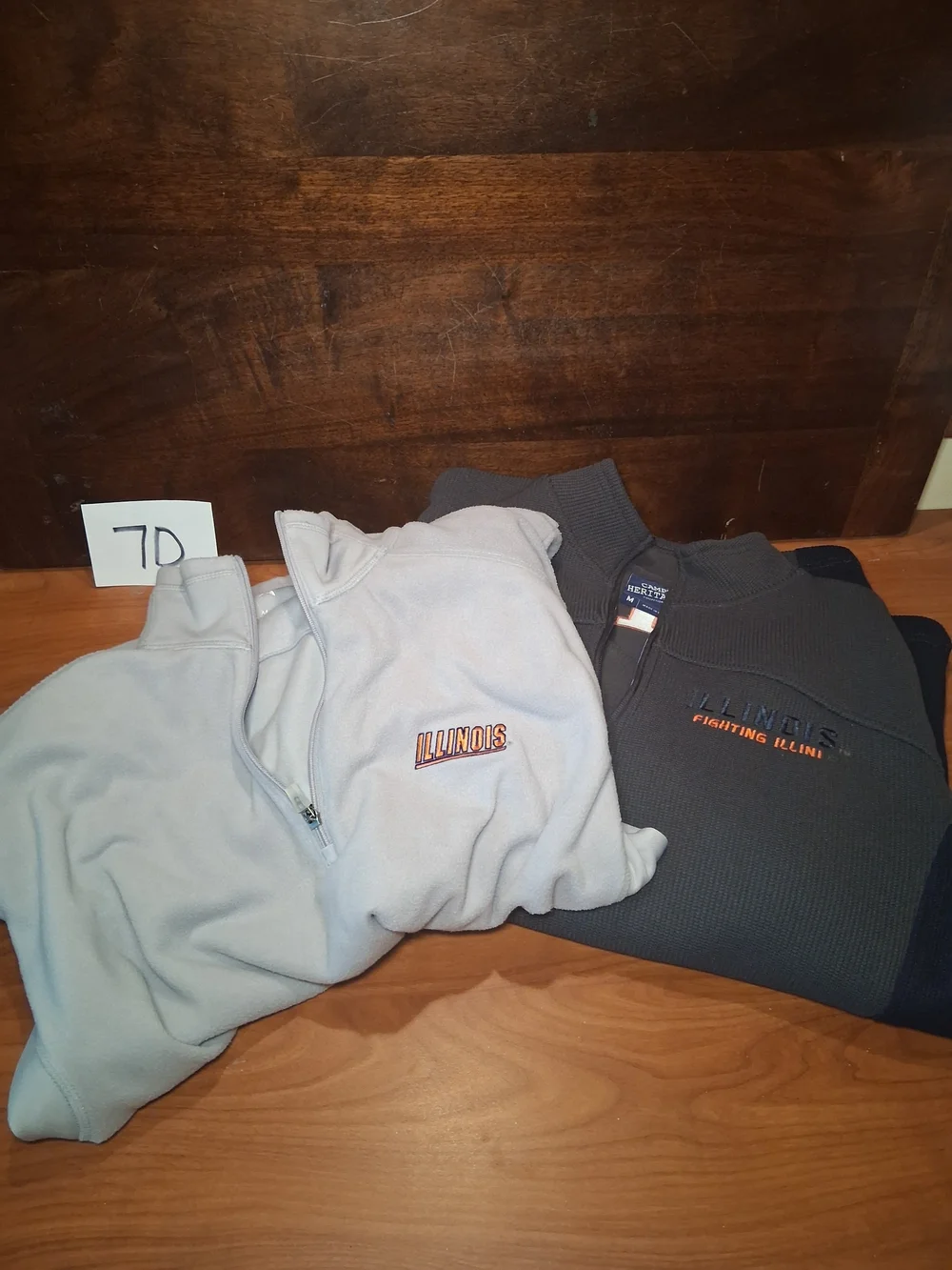 University of Illinois Men's Quarter-Zip Illini Size Medium